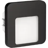 ZAMEL 01-221-62 Moza LED-wandinbouwlamp LED LED vast ingebouwd 0.42 W Zwart