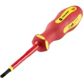 Toolcraft SL/PZ1 Plus/minus schroevendraaier VDE Grootte SL/PZ 1 Koplengte: 80 mm