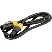 Eurolite IP T-Con XLR Verbindingskabel [1x XLR-stekker - 1x XLR-bus] 15 m Zwart/oranje