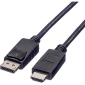 Roline DisplayPort Kabel DP - HDMI, M/M, zwart, 1,5 m