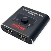 Roline HDMI schakelaar | 2 naar 1 / 1 naar 2 | bi-directioneel | HDMI2.0 (4K 60Hz + HDR)