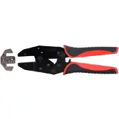 Ks Tools 1151455 115.1455 Krimptang Knelverbinders 2.5 tot 10 mm² Incl. verwisselbare krimpinserts