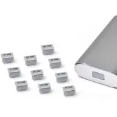 Smartkeeper Mini DisplayPort-slot MD04P1GY Set van 10 stuks Grijs Zonder sleutel MD04P1GY