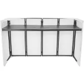 Omnitronic Large Mobile DJ Stand Mobiele DJ-tafel Aluminium, Textiel
