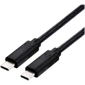 Value USB4 Gen2x2 kabel, Type-C naar Type-C, recht/recht, 4K UHD-1, 20 Gbit/s, 100W, zwart, 2 meter