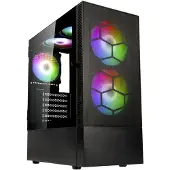 Kolink OBSERVATORY MX, Midi-toren, PC-behuizing, Zwart, ATX, Micro ATX, Mini-ITX, Staal, Gehard glas, Gaming