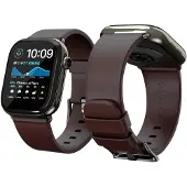 KEYBUDZ Artisan Leather Apple Watch Bandje Bruin