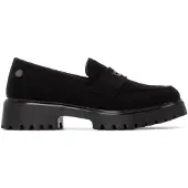 Refresh Dames Mocassins 173012 zwart (37), Plat, Geen, Casual 17301203-NEGRO