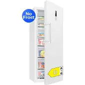Bomann GSVS 7365 – Grote Vrijstaande Vriezer ook als Koelkast te gebruiken – Total No Frost - 380 liter inhoud - 186 cm hoog – 70 cm breed – Wit – Energieklasse D