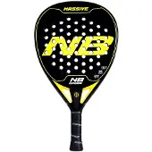 Enebe Massive Padelracket, geel, voor heren, geel, one size