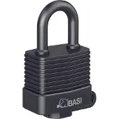 Basi 6150-3000 Hangslot 39 mm Verschillend sluitend Zwart Sleutelslot
