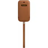 Apple iPhone 12 mini Leren Sleeve met MagSafe Zadelbruin