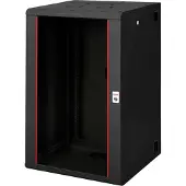 Roline 19-inch wandbehuizing Pro 20 U, 600x600 BxD tweedelig draaibaar zwart