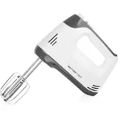 Emerio Handmixer 400W - Mixer met Turbofunctie - 5 snelheden - RVS Gardes en Deeghaken - HM-130365 Wit / Grijs