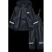 Helly Hansen Regenpak Kids Bergen Fleece PU Rainset 2.0 Navy Blue-Maat 110