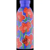 24Bottles Drinkfles 'Van Orton' groen / lila / kreeft