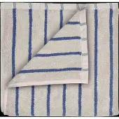 Blomus Handdoek Arto Narrow Stripes Moonbeam / Mazarine Blue (50 x 100 cm)