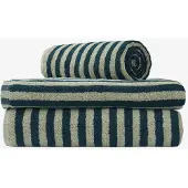 Bongusta - Naram Hand Towels - Handdoek 50 x 80 cm, sea foam / deep teal