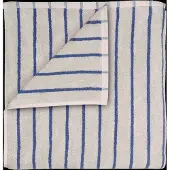 Blomus Badlaken Arto Narrow Stripes Moonbeam / Mazarine Blue (70 x 140 cm)
