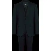 BOSS Tweedelig slim-fit pak van scheerwol Maat 54
