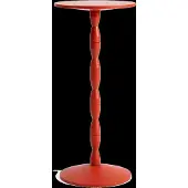Design House Stockholm Pedestal Table Red Orange