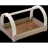 Gejst Kydo dienblad met handgrepen 40,5x27x23,5 cm Donkere eik-beige white