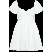 Gina Tricot mini-jurk met bloemige stitching met gaatjes