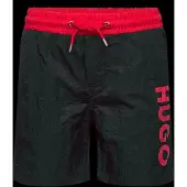 HUGO Kinderzwemshort met contrasterende logoprint