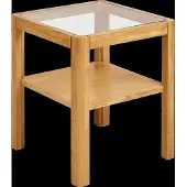House Nordic Bijzettafel Lourmarin - Rond Naturel Hout - Ø40x45cm