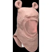 Huttelihut - Kid's Balaclava Ears Wool - Bivakmuts 52 cm - 2-4 Years, roze
