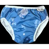 Imse Vimse Vimse Blue Whale - Wasbare Zwemluier - S | 6-8 kg - Waterpret - Drukknopen - Certificering