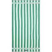 Lexington Stranddoek Gestreept Groen - Strandlakens Katoen White - 12620090-8550-TW40