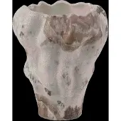 J-Line Vase moon texture anemone clay mixed
