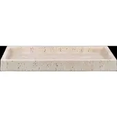 Mette Ditmer Travertine decoratie dienblad 16x31 cm Linnen