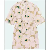 Marimekko Unikko badjas L/XL Sand-off white-hay-emerald