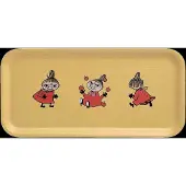Muurla Moomin Retro Dienblad 27x13 Cm Geel - Dienbladen Berken Fineer Yellow - 2600-2713-07