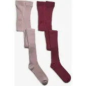 Minymo Maillot - 2-pack - Solid Rib - Rose Smoke - - 128/134 - Maillots