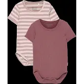 Minymo - Kid's Body S/S (2-Pack) - Ondergoed 50, roze