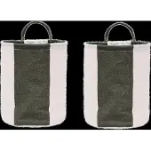 Oyoy Kara opbergmand small Ø18x22 cm 2-pack Dark Green