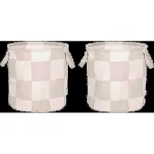OYOY Chess opbergmanden medium 2-pack Clay-offwhite