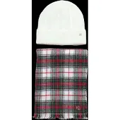 Ralph Lauren Sjaal en muts met wol, model 'Gift Box Set'