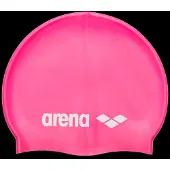 Arena Bonnet de bain Classic Silicone JR Fuchsia, Blanc