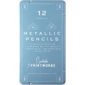 Printworks Potloodset METALLIC, 12-delig,
