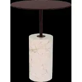 Urban Nature Culture Bijzettafel Macy B Beige Brown Ø36