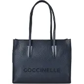 Coccinelle Leren handtas Myrtha26 Handbag Grained Leather Midnight Blue donkerblauw