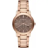 Burberry Elegant BU9754 The City Rose Gold-Tone dameshorloge