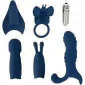 Magic Shiver - vibrator set - blauw