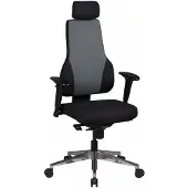 Amstyle Draaistoel Synchroonmechanisme Zwart 120 kg 630 x 630 x 1,490 mm