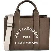 Karl Lagerfeld Handtas chocoladebruin / wolwit