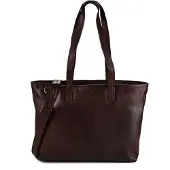 Plevier Catz Aktentas RFID-bescherming Leder 43 cm Laptopvak bruin